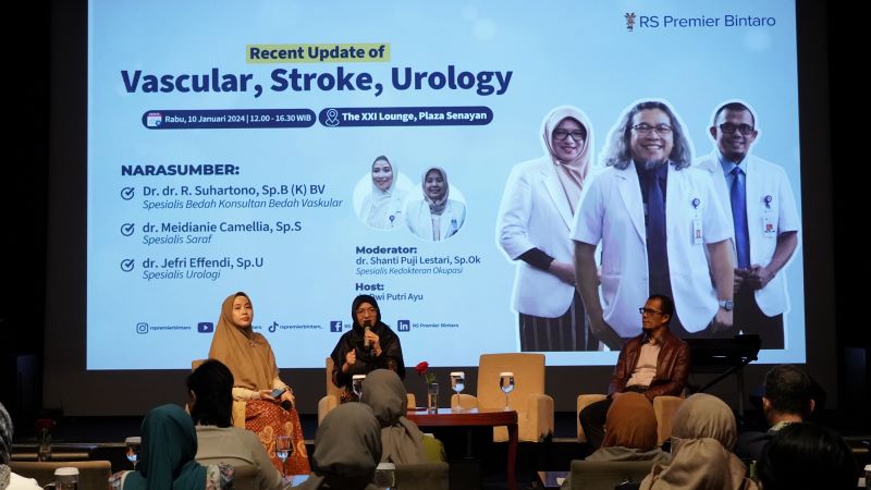 Talkshow RS Premier Bintaro Seputar Stroke, Vascular, Urologi