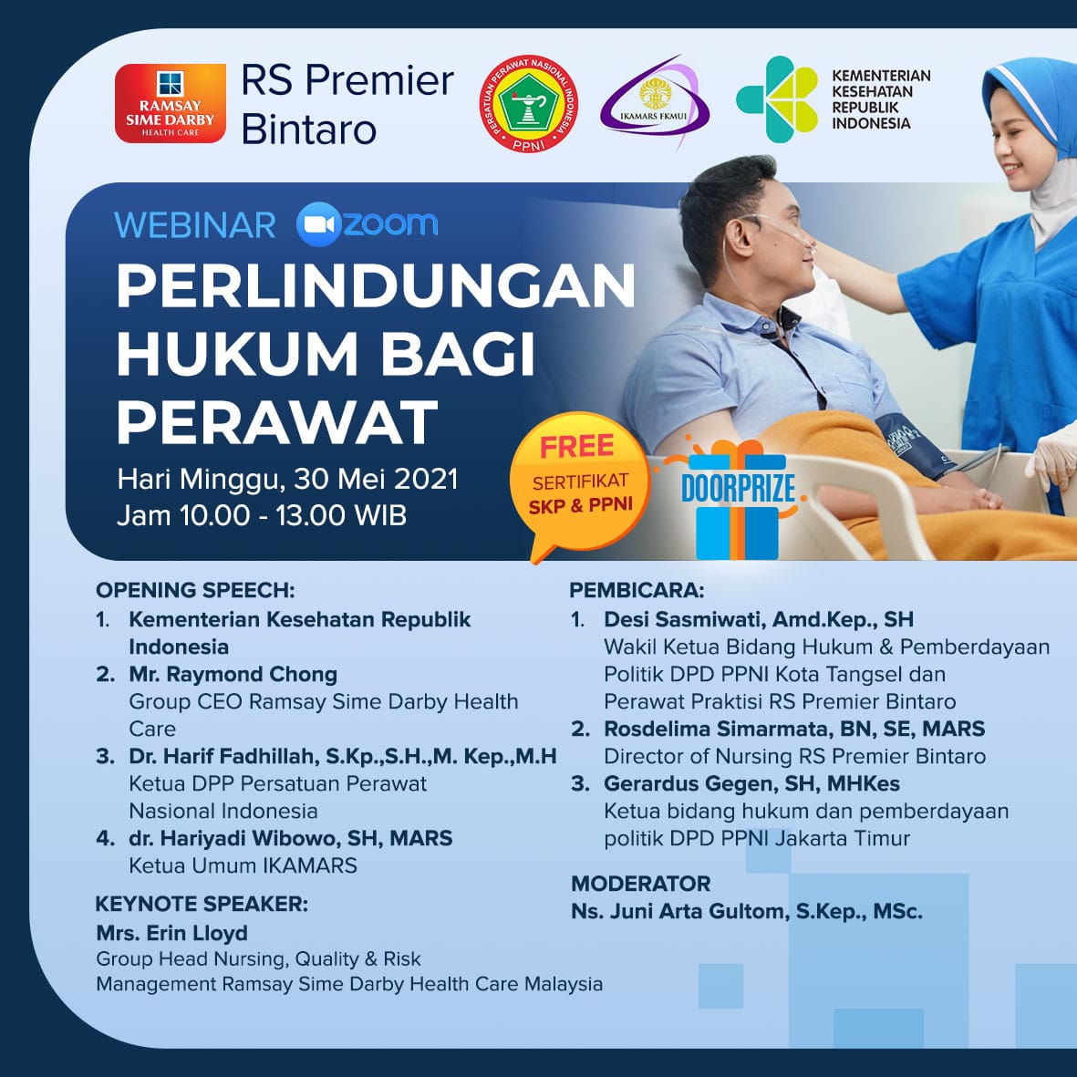 Webinar Perlindungan Hukum Bagi Perawat Bintaro Hospital