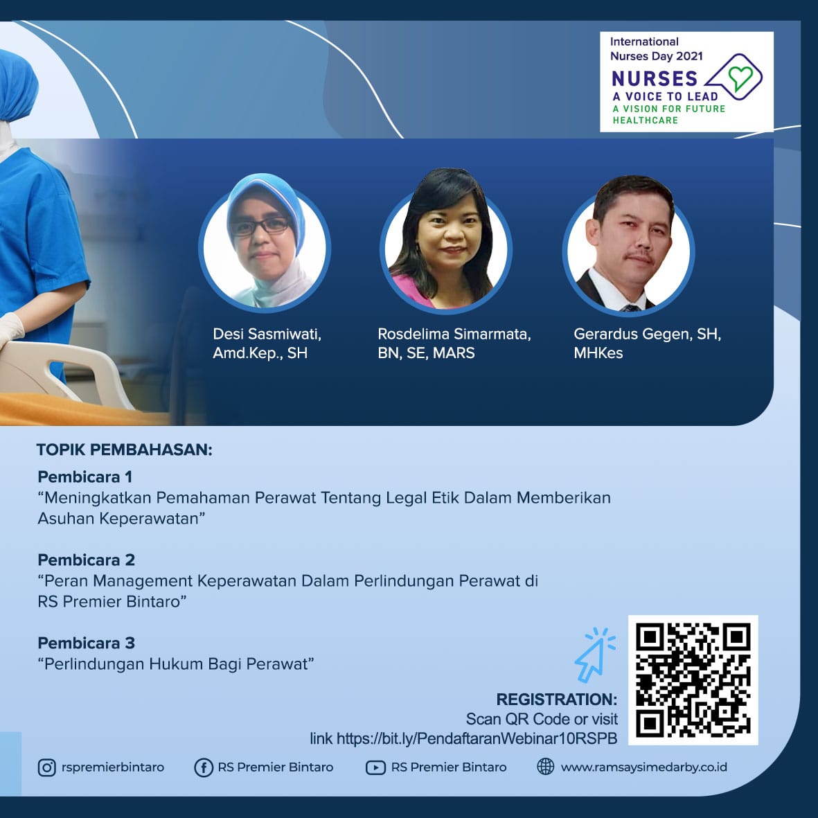 Webinar Perlindungan Hukum Bagi Perawat Bintaro Hospital