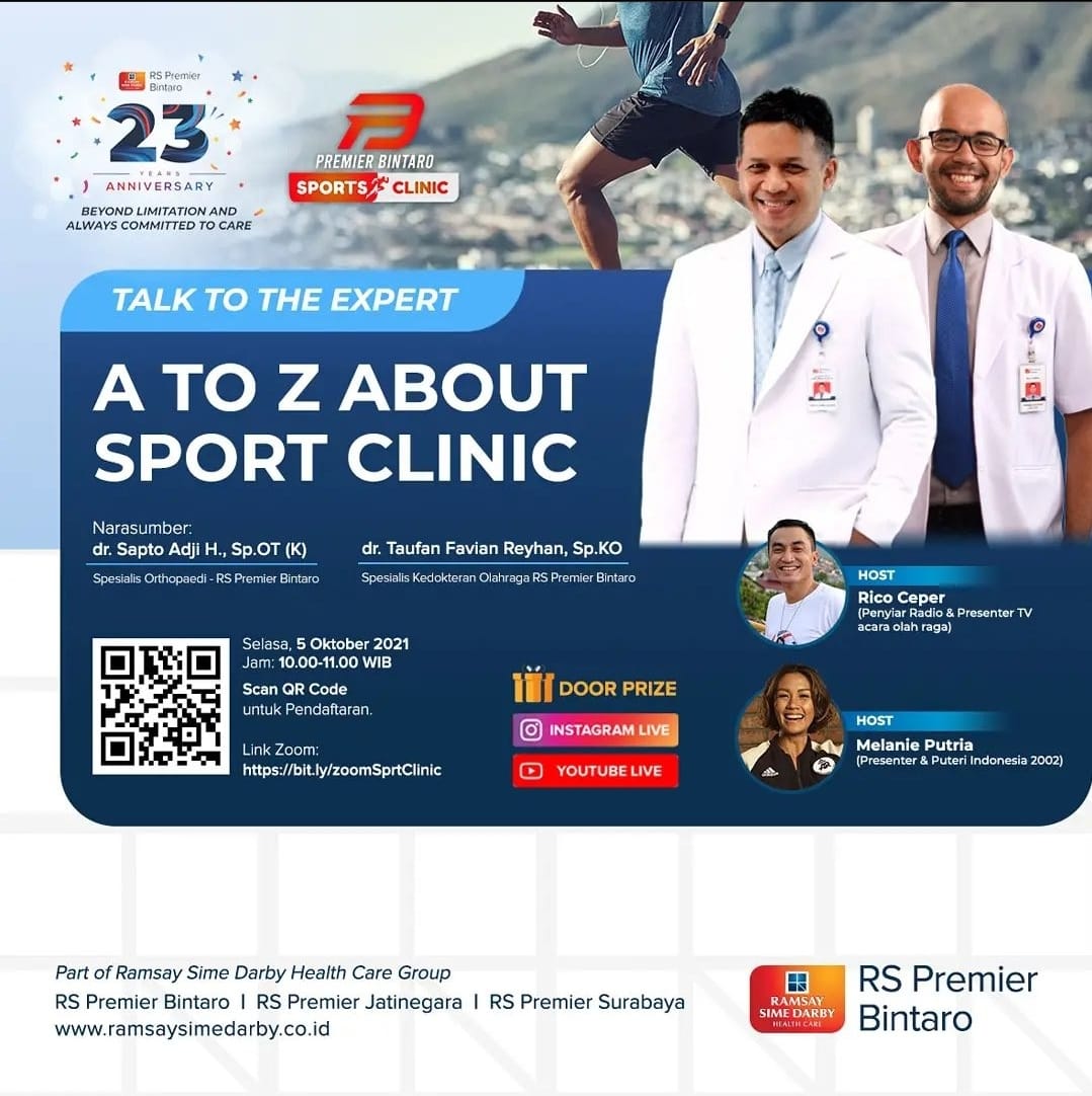 Talkshow A To Z About Sport Clinic RS Premier Bintaro