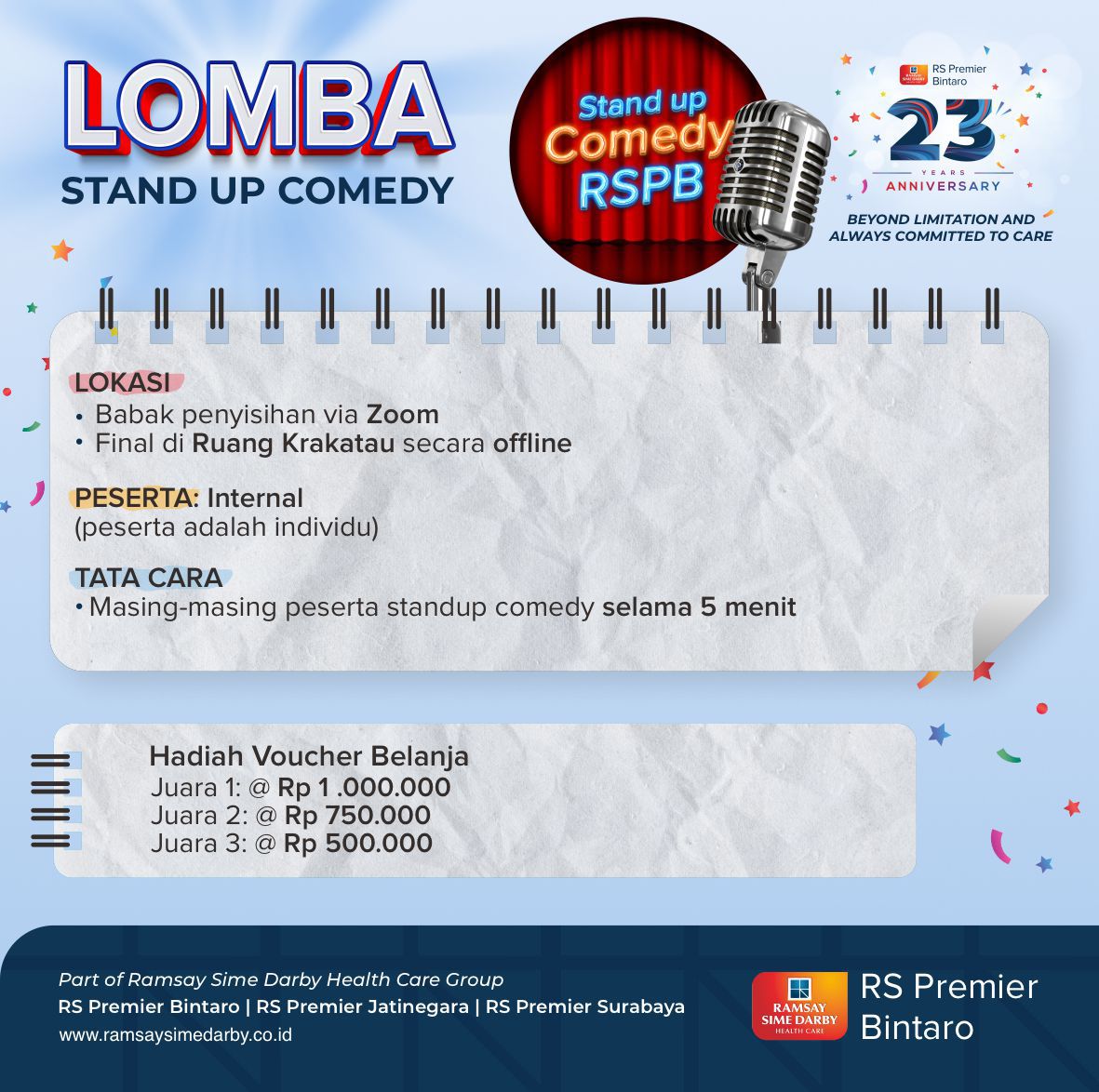 HUT RSBP Ke-23 Premier Bintaro Hospital