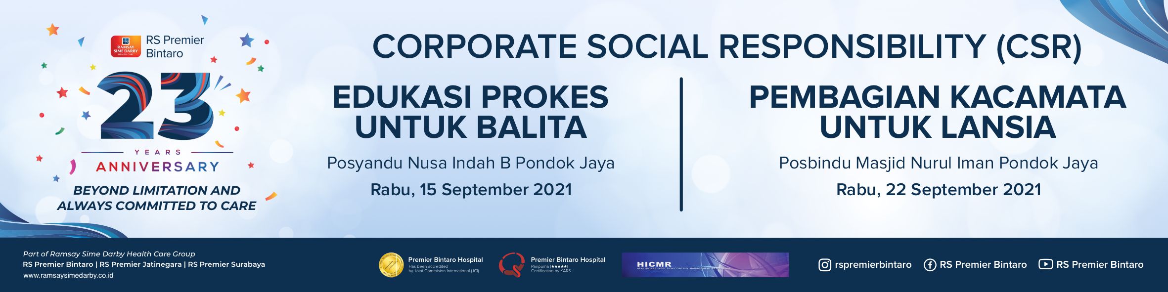 Edukasi Prokes Balita Dan Pembagian RS Premier Bintaro